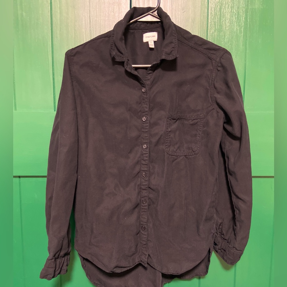 Black long sleeve button down